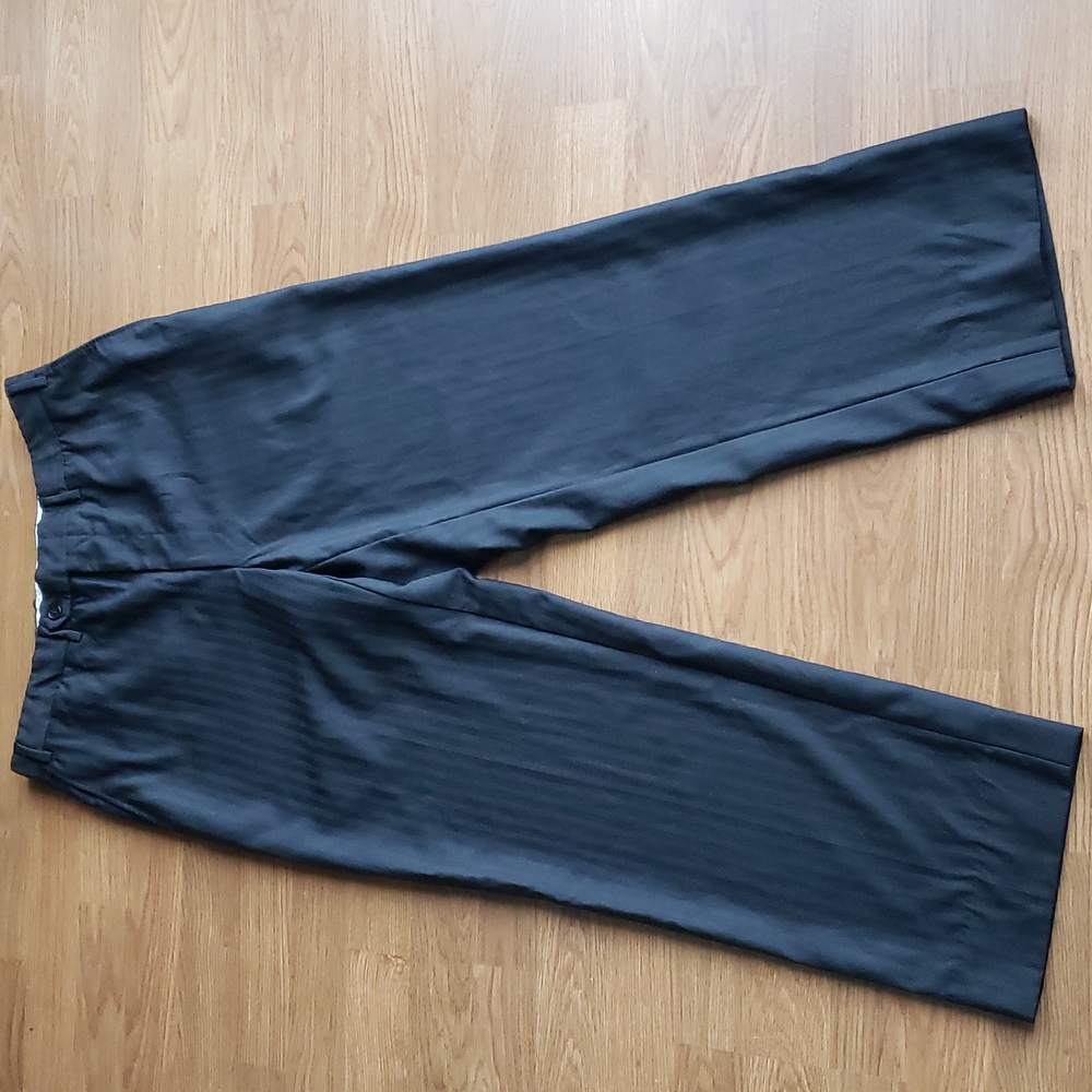 Canali Black Trouser Dress Pants 31" Waist X 29" Inseam Length Italian Designer